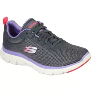Image of Skechers Womens Flex Appeal 4.0 Brilliant View Trainers UK Size 5 (EU 38)