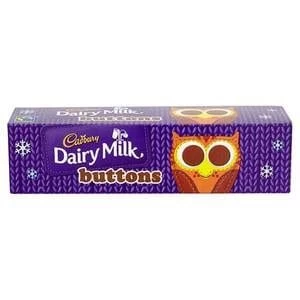 Image of Cadbury Dairy Milk Buttons Festive Tube x 5 Mini Bags