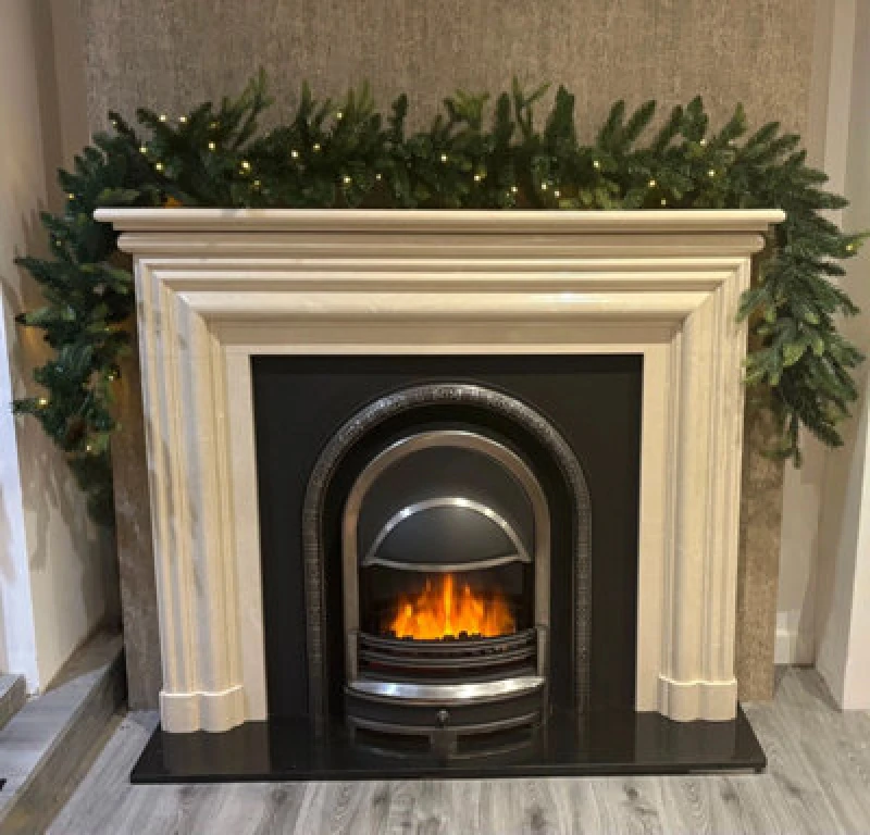 Image of Outdoor Living (NW) Ltd 270Cm Premium Mixed Branch Pre-Lit Green Christmas Garland - With Timer