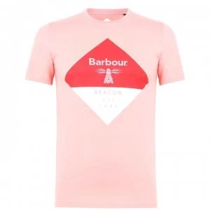 Image of Barbour Beacon T-Shirt - Coral PI34