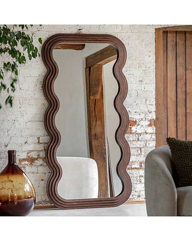 Image of Dryden Wavy Rectangle Full Length Leaner Mirror