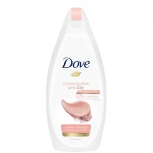 Image of Dove Renewing Glow Pink Clay Body Wash 450ml