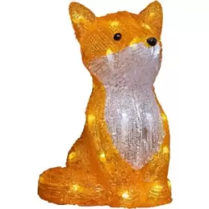 Image of Konstsmide 6275-203 Acrylic figurine EEC: F (A - G) Fox Cool white LED (monochrome) Orange, White