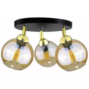 Image of Keter Thea Ceiling Spotlight Clusters Gold, 30cm, 3x E27
