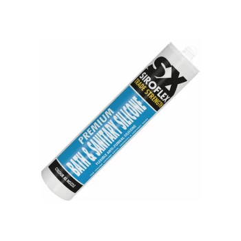 Image of SXSS310C Premium Bath & Sanitary Silicone Clear 310ml - Siroflex