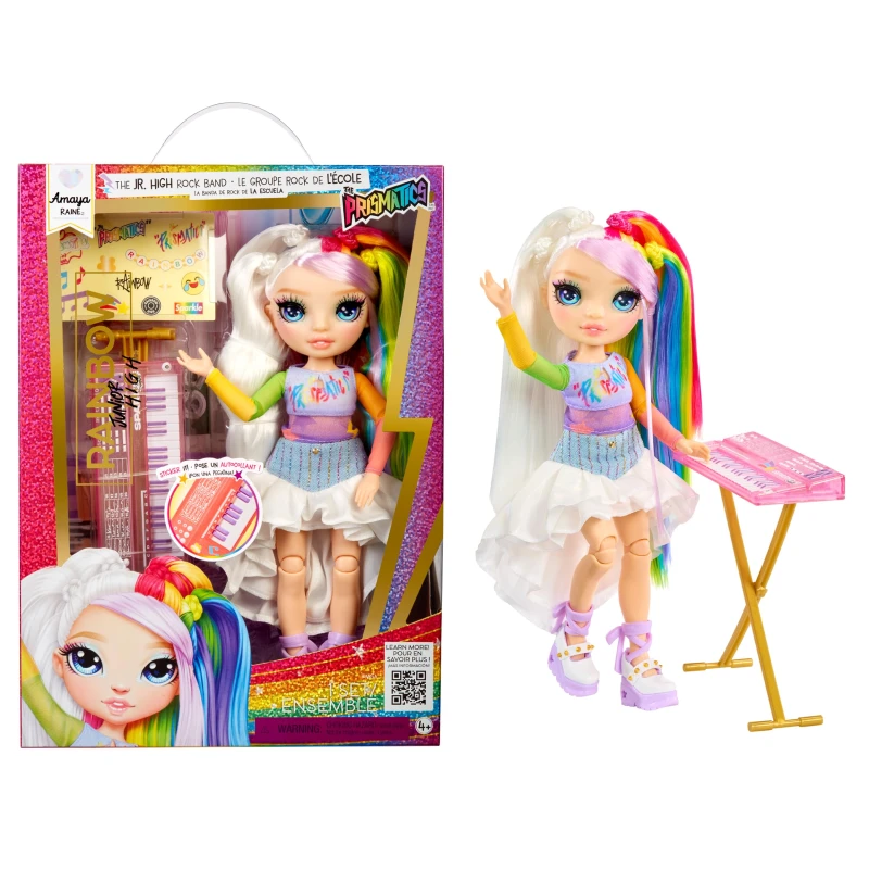 Image of Rainbow High Rainbow High Jr High Rockband Doll Amaya - Rainbow High Female RN72301