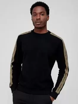 Image of Calvin Klein Jeans Contrast Tape Sweatshirt - Black Size M Men