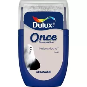 Image of Dulux Once Mellow Mocha Matt Emulsion Paint 30ml