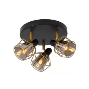 Image of Nila Vintage Ceiling Spotlight - Ø36cm - 3xE14 - Black