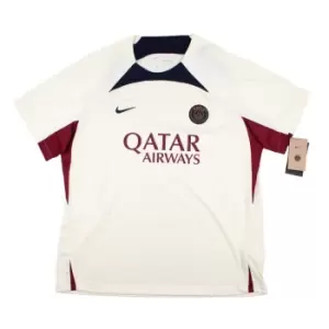Image of 2023-2024 PSG Strike Dri-Fit Training Shirt (Cream)