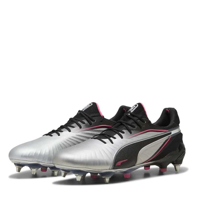 Image of Puma Mens King Ultimate Soft Ground Football Boots Puma Silver male 6 (39)