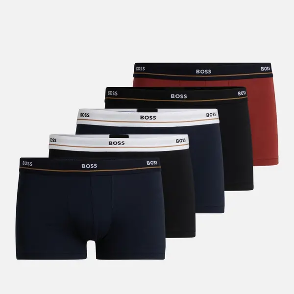 Image of BOSS Bodywear 5-Pack Stretch Cotton Boxer Trunks - XL