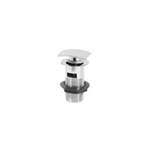 Image of Square Extended Slotted Push Button Waste - Chrome