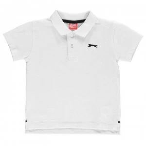 Image of Slazenger Plain Polo Shirt Infant Boys - White