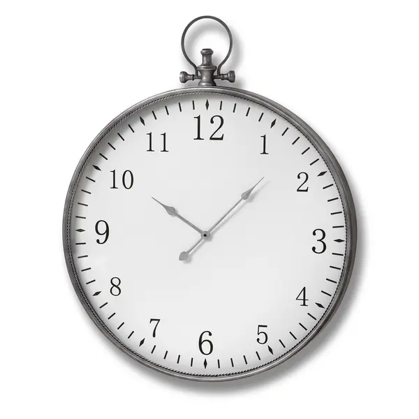 Image of Hill Silver Pocket Watch Wall Clock HI-17554