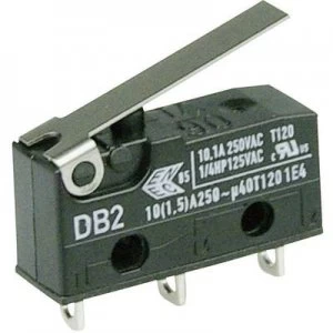 Image of Cherry Switches Microswitch DB2C A1LB 250 V AC 10 A 1 x OnOn momentary