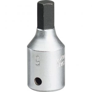 Image of Elora 1/4" Drive Hexagon Socket Bit Metric 1/4" 5mm