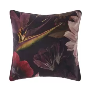 Image of Neve Dark Floral Pillow Sham Plum