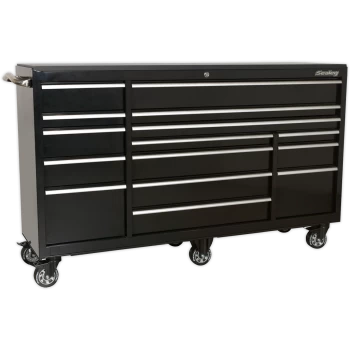 Image of Sealey Premier 15 Drawer Heavy Duty Roller Cabinet Black