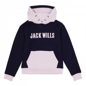 Image of Jack Wills Crop OTH LB Hdy JG12 - Navy/Pink