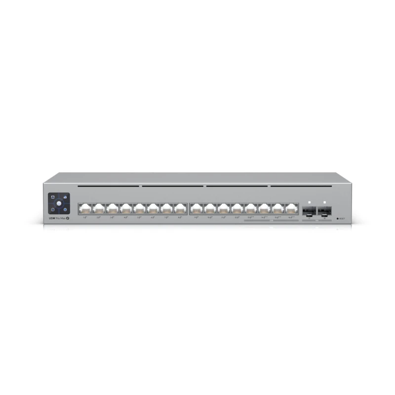 Image of Ubiquiti Ubiquiti Pro Max 16 PoE Managed L3 Gigabit Ethernet (10/100/1000) Power over Ethernet (PoE) Grey USW-PRO-MAX-16-POE