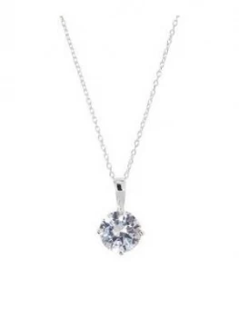 Image of Accessorize Accessorize 3 Round Cut Solitaire Necklace