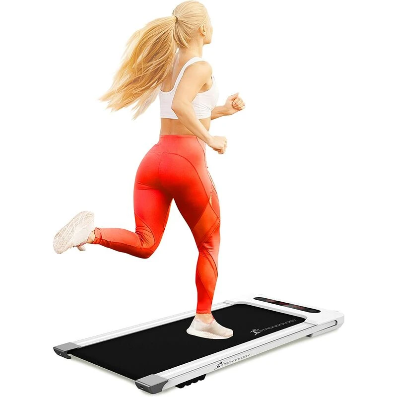 Image of STRONGOLOGY Strongology Home & Office Ultra Quiet 560W Adjustable Speed Slimline MOTIONIC Bluetooth Treadmill with LED Display and Remote Control Moti