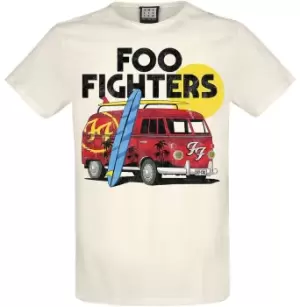 Image of Foo Fighters Amplified Collection - Camper Van T-Shirt off white
