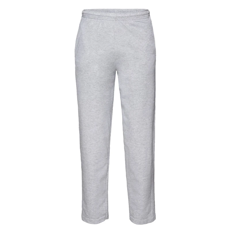 Image of Fruit Of The Loom Fruit of the Loom Men Lightweight Jogging Bottoms in Grey Size: Small Grey S Male 5063425978588