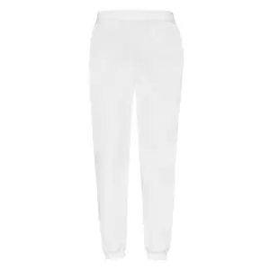 Image of Fruit of the Loom Mens Classic Elasticated Jogging Bottoms (M) (White)