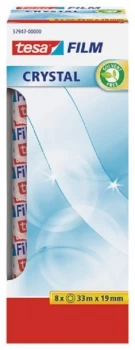 Image of Tesafilm Crystal tape 19mm x 33m PK8