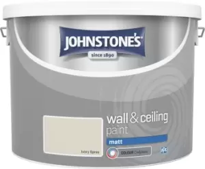 Image of Johnstone's Wall & Ceiling Paint Matt 10L - Ivory Spray