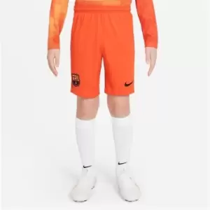 Image of Nike FC Barcelona Dri-Fit Stadium Shorts Juniors - Orange