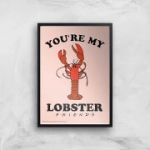 Image of Friends Lobster Giclee Art Print - A2 - Black Frame