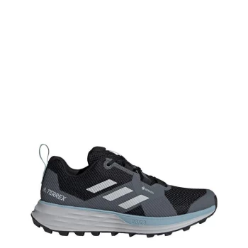 Image of adidas Terrex Two GORE-TEX Trail Running Shoes Womens - Core Black / Grey Three / Ash