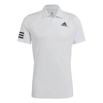Image of adidas Tennis Club 3-Stripes Polo Shirt Mens - White / Black