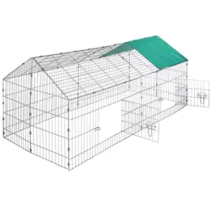Image of Tectake Rabbit Run with Sunshade - Green