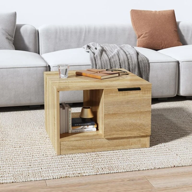 Image of VIDAXL Coffee Table Sonoma Oak 50x50x36cm Engineered Wood Vidaxl 8720286965542