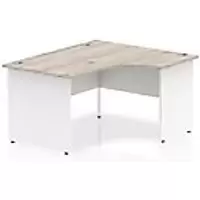 Image of dynamic Ergonomic Desk Impulse ICDRP14GRYWHT Grey Oak/White 1400 mm x 800 mm x 730 mm