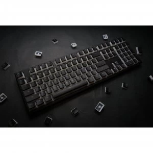 Image of Ducky One 2 Pudding Edition RGB LED Double Shot PBT Blue Cherry MX Mechanical Keyboard - Black/White (DKON1808ST-CUSPDAZTP) (US Layout)