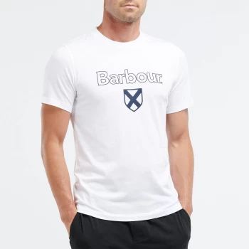 Image of Barbour Mens Cameron T-Shirt - White - M
