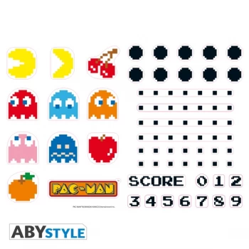 Image of Pac-Man - Characters & Maze Wall Stickers (50 x 70 cm)