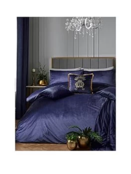 Image of Laurence Llewelyn-Bowen Llb Montrose Navy Velvet Duvet Set - Ks