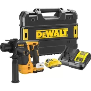 Image of DEWALT DCH072 12v XR Cordless Brushless Ultra Compact SDS Plus Hammer 2 x 3ah Li-ion Charger Case