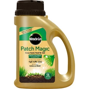 Image of Miracle-Gro Patch Magic Grass Seed Feed & Coir Shaker 1kg