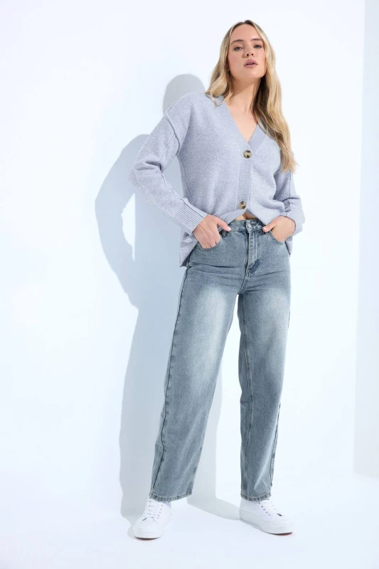 Image of Long Tall Sally Womens Tall Carrot Jeans in Light Blue Size: 20 Light Blue Female 20