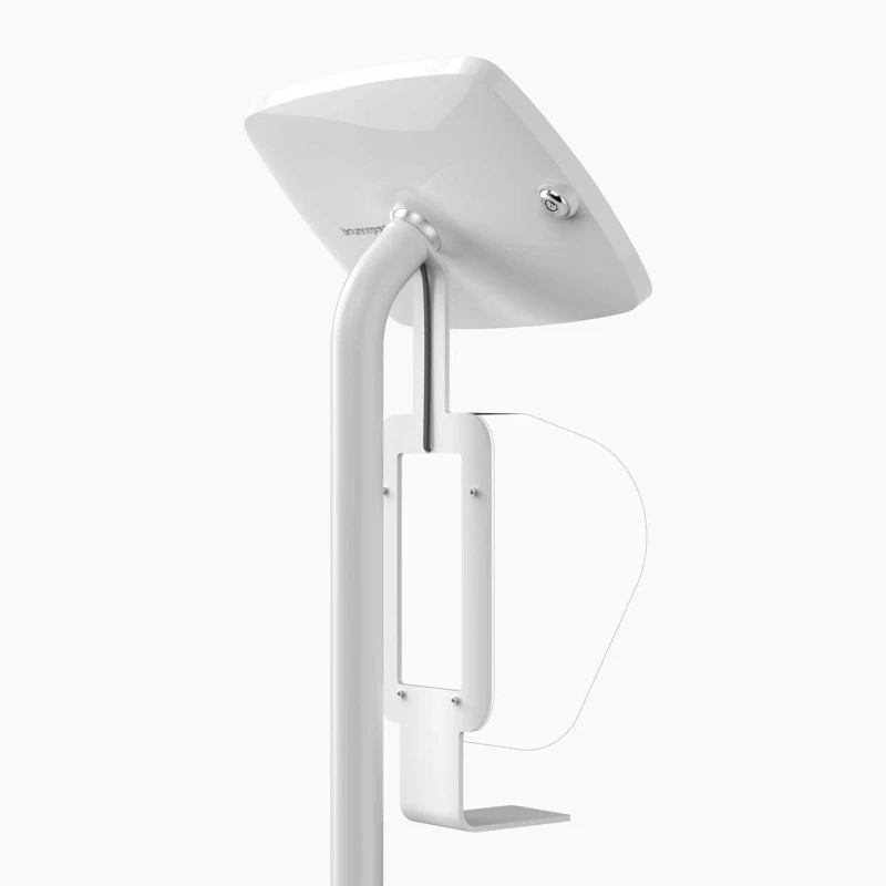 Image of Bouncepad Brother QL-820NWB Label Printer Mount White Mounting kit for our Floorstanding Tablet Kiosks PP-BRO-W