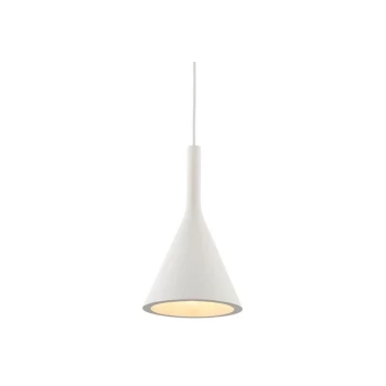 Image of Endon Collection Lighting - Endon Lighting Jakob - Pendant White Plaster & Matt White Paint 1 Light Dimmable IP20 - E14