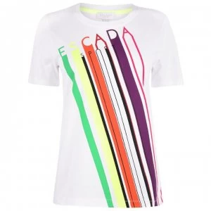Image of Escada Multicolour Logo T-Shirt - A100