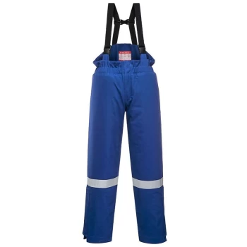 Image of Portwest - FR58RBRXL - sz XL FR Anti-Static Winter Salopettes - Royal Blue